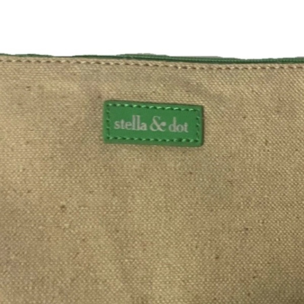 Stella & Dot Brand New Kelly Green Fillmore Tote Handbag and Wristlet Set - Picture 13 of 15